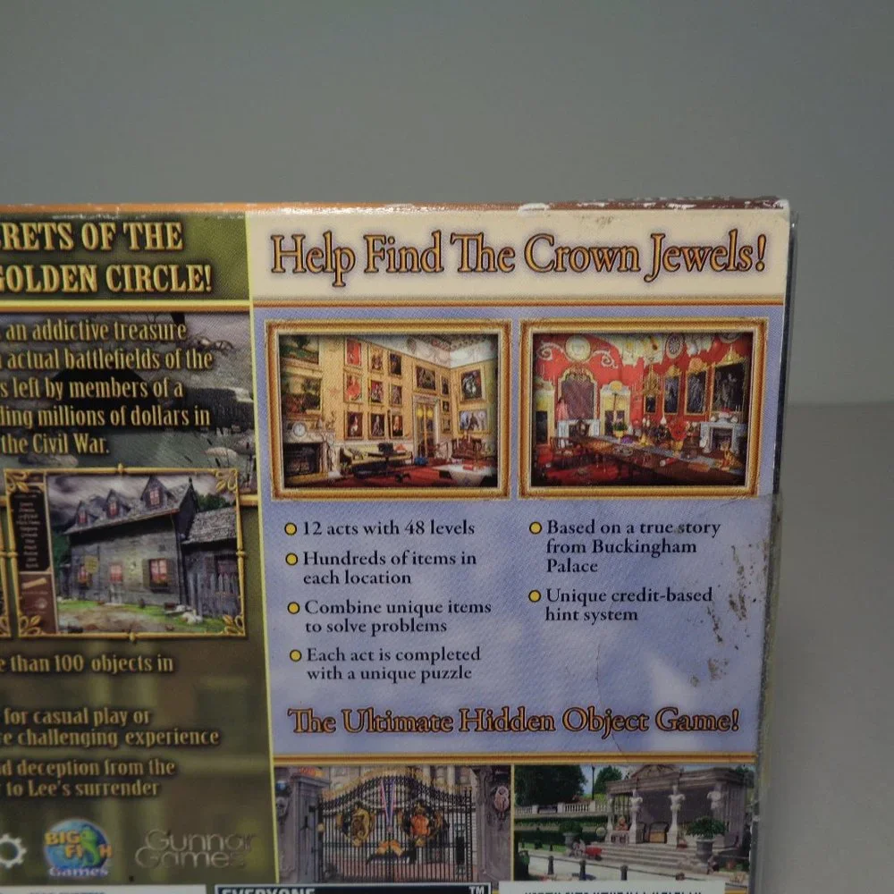 CIVIL WAR / BUCKINGHAM PALACE New PC CD-ROM Video Game / Hidden Mysteries